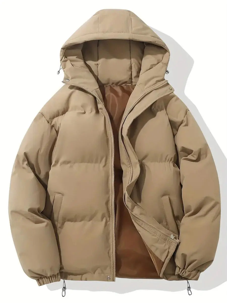 Grace | Women's Hooded Puffer Winter Jacket Zip-Up Padded Coat — variant_front