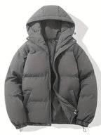 Grace | Women's Hooded Puffer Winter Jacket Zip-Up Padded Coat — variant_front